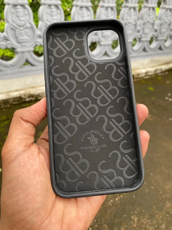 Generic  Santa Barbara U.S. Polo Assn. Horse Racing Design Phone Cover - Black  - i Phone 15 Plus, Black