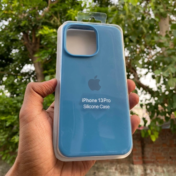 Genric  Soft Silicone I Phone Case 7 Plus To 16 Series - I Phone 13 Pro Light Blue, Pacific Blue