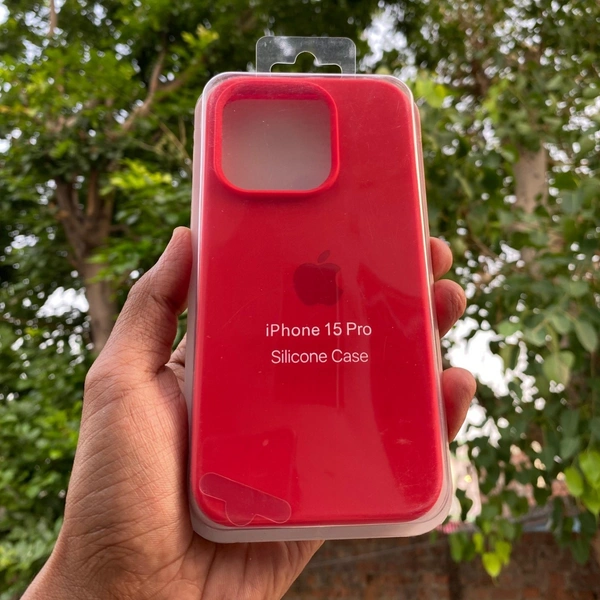 Genric  Soft Silicone I Phone Case 7 Plus To 16 Series - I Phone 15 Pro, Red
