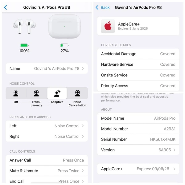 Apple Airpods Pro 2nd Gen Type C  - White