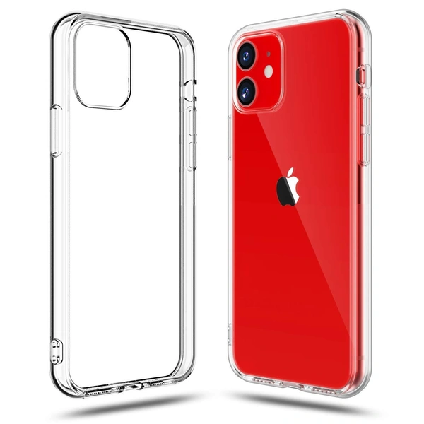 Generic  Clear Transparent Shockproof Scratch Resistant Protective Phone Soft Silicone Slim Cover for iPhone  11 To 16 Series(Transparent) - i Phone 11