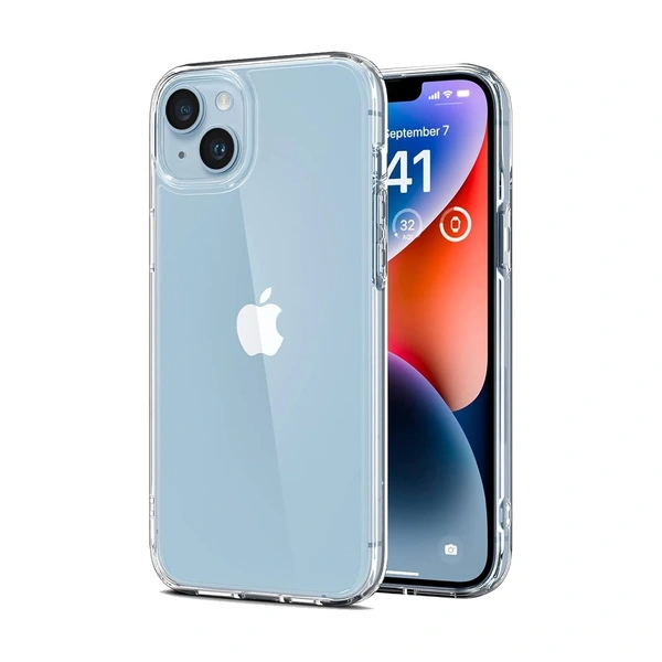 Generic  Clear Transparent Shockproof Scratch Resistant Protective Phone Soft Silicone Slim Cover for iPhone  11 To 16 Series(Transparent) - i phone 14 Plus