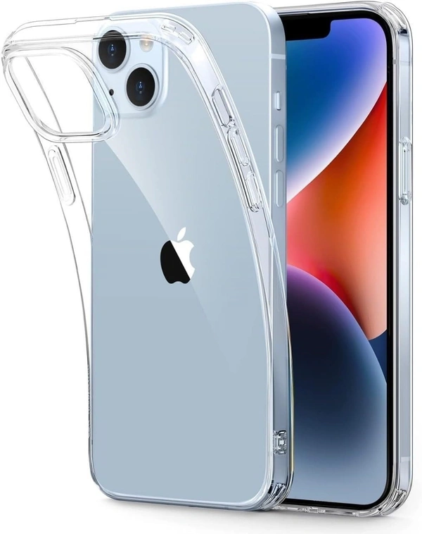Generic  Clear Transparent Shockproof Scratch Resistant Protective Phone Soft Silicone Slim Cover for iPhone  11 To 16 Series(Transparent) - i phone 13