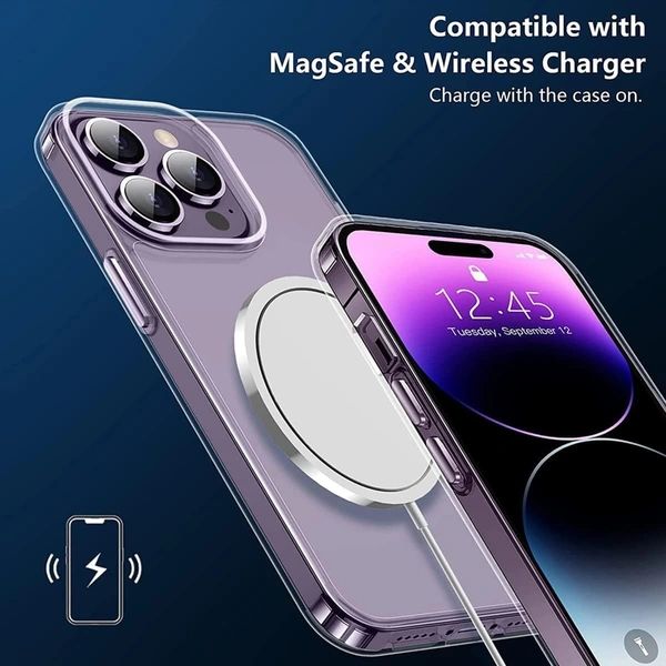 Generic  Clear Transparent Shockproof Scratch Resistant Protective Phone Soft Silicone Slim Cover for iPhone  11 To 16 Series(Transparent) - i phone 14 Pro