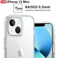 Generic  Clear Transparent Shockproof Scratch Resistant Protective Phone Soft Silicone Slim Cover for iPhone  11 To 16 Series(Transparent) - i phone 13 mini
