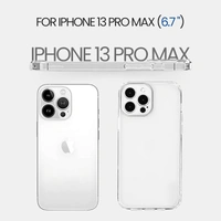 Generic  Clear Transparent Shockproof Scratch Resistant Protective Phone Soft Silicone Slim Cover for iPhone  11 To 16 Series(Transparent) - i phone 13 Pro Max