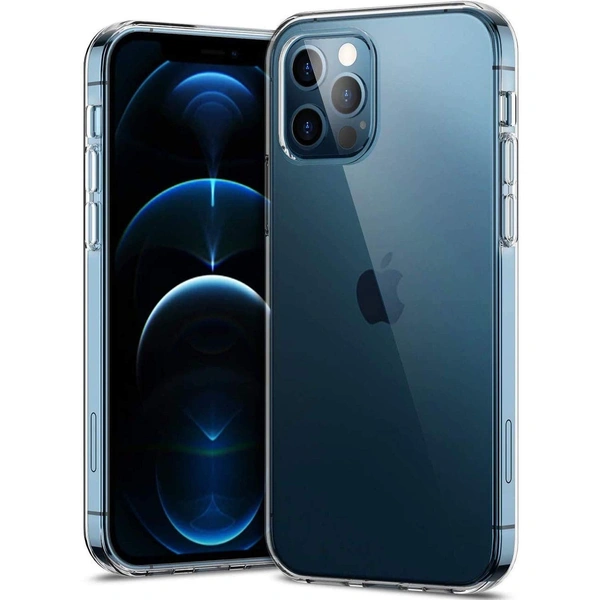 Generic  Clear Transparent Shockproof Scratch Resistant Protective Phone Soft Silicone Slim Cover for iPhone  11 To 16 Series(Transparent) - i phone 12 Pro Max