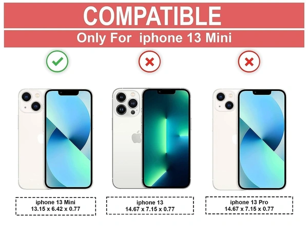 Generic  Clear Transparent Shockproof Scratch Resistant Protective Phone Soft Silicone Slim Cover for iPhone  11 To 16 Series(Transparent) - i phone 13 mini