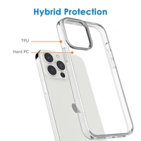 Generic  Clear Transparent Shockproof Scratch Resistant Protective Phone Soft Silicone Slim Cover for iPhone  11 To 16 Series(Transparent) - i phone 13 Pro