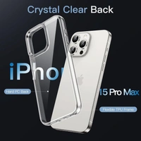 Generic  Clear Transparent Shockproof Scratch Resistant Protective Phone Soft Silicone Slim Cover for iPhone  11 To 16 Series(Transparent) - i phone 15 Pro Max
