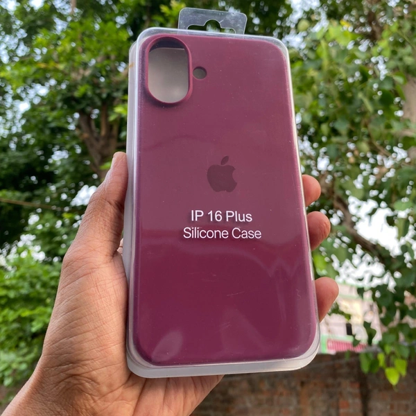 Genric Soft Silicone I Phone Case 7 Plus To 16 Series - I Phone 16 Plus Cerise Red, Cerise Red