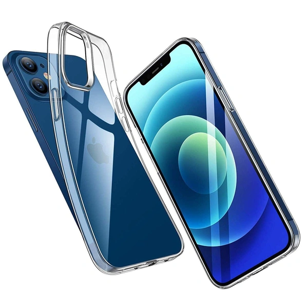 Generic  Clear Transparent Shockproof Scratch Resistant Protective Phone Soft Silicone Slim Cover for iPhone  11 To 16 Series(Transparent) - i Phone 12