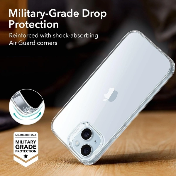 Generic  Clear Transparent Shockproof Scratch Resistant Protective Phone Soft Silicone Slim Cover for iPhone  11 To 16 Series(Transparent) - i phone 15 plus