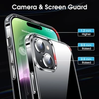 Generic  Clear Transparent Shockproof Scratch Resistant Protective Phone Soft Silicone Slim Cover for iPhone  11 To 16 Series(Transparent) - i phone 14