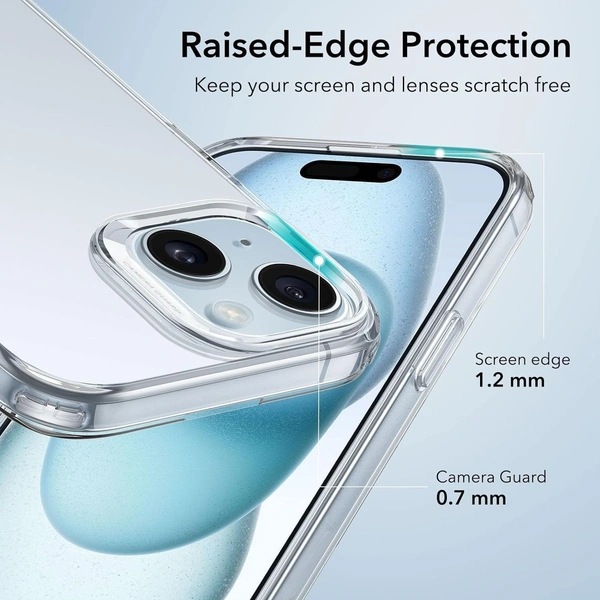 Generic  Clear Transparent Shockproof Scratch Resistant Protective Phone Soft Silicone Slim Cover for iPhone  11 To 16 Series(Transparent) - i phone 15 plus
