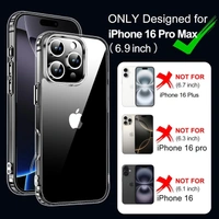 Generic  Clear Transparent Shockproof Scratch Resistant Protective Phone Soft Silicone Slim Cover for iPhone  11 To 16 Series(Transparent) - i Phone 16 Pro Max