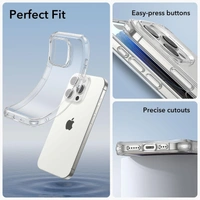 Generic  Clear Transparent Shockproof Scratch Resistant Protective Phone Soft Silicone Slim Cover for iPhone  11 To 16 Series(Transparent) - i phone 15 Pro