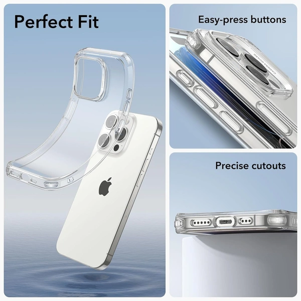 Generic  Clear Transparent Shockproof Scratch Resistant Protective Phone Soft Silicone Slim Cover for iPhone  11 To 16 Series(Transparent) - i phone 15 Pro