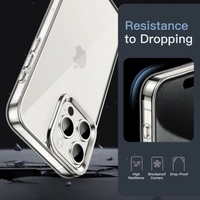 Generic  Clear Transparent Shockproof Scratch Resistant Protective Phone Soft Silicone Slim Cover for iPhone  11 To 16 Series(Transparent) - i phone 15 Pro Max