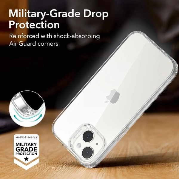 Generic  Clear Transparent Shockproof Scratch Resistant Protective Phone Soft Silicone Slim Cover for iPhone  11 To 16 Series(Transparent) - i phone 15