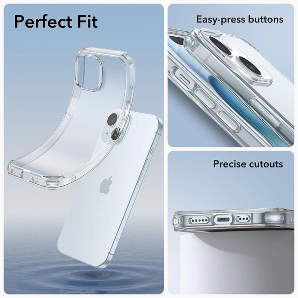 Generic  Clear Transparent Shockproof Scratch Resistant Protective Phone Soft Silicone Slim Cover for iPhone  11 To 16 Series(Transparent) - i phone 15 plus