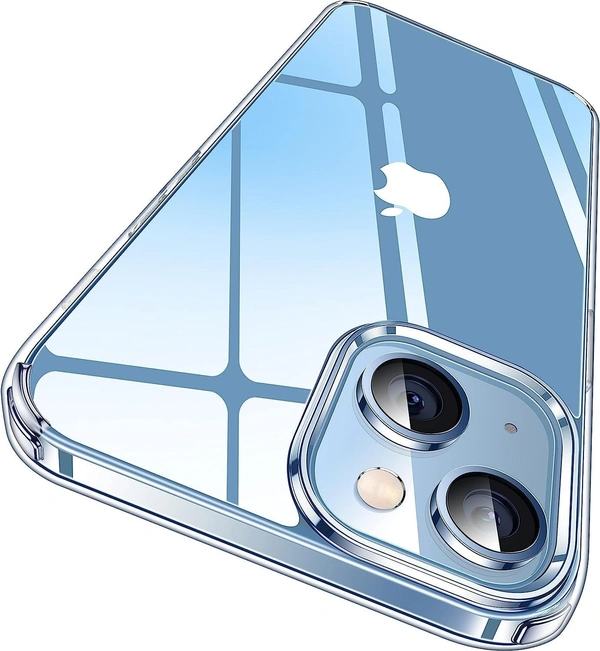 Generic  Clear Transparent Shockproof Scratch Resistant Protective Phone Soft Silicone Slim Cover for iPhone  11 To 16 Series(Transparent) - i phone 14
