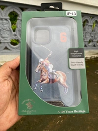 Generic  Santa Barbara U.S. Polo Assn. Horse Racing Design Phone Cover - Steel Blue  - i Phone 13, Steel Blue