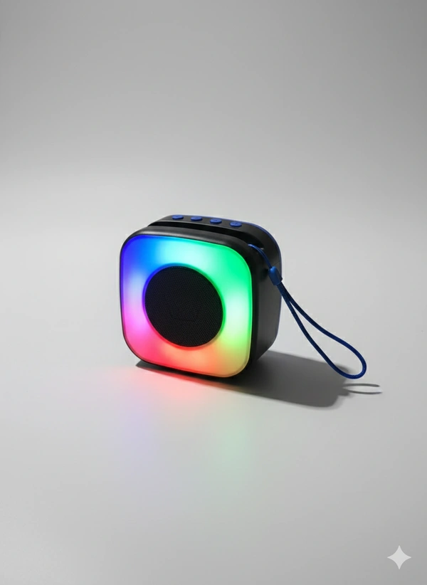  DH-1308 Compact Outdoor Wireless Speaker – Dynamic Bass & Colorful LED Lighting
