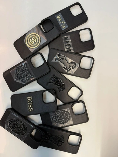 Embossed Stylish Lather i Phone Case