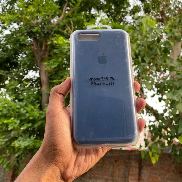 Generic Soft silicone i Phone Case 7 Plus To 16 Series - I Phone 7-8 Plus Blue