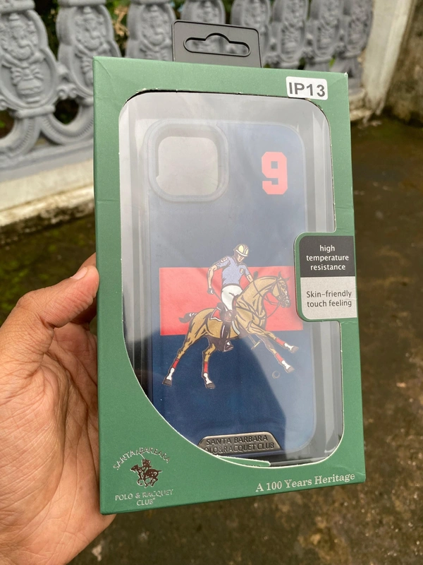 Generic   Santa Barbara U.S. Polo Assn. Horse Racing Design Phone Cover - Blue  - i Phone 14 Pro Max, Blue