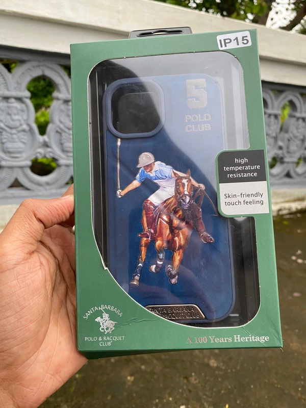 Generic  Santa Barbara U.S. Polo Assn. Horse Racing Design Phone Cover - Navy Blue - i Phone 15 Plus, Navy Blue