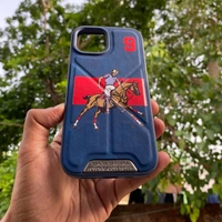 Generic   Santa Barbara U.S. Polo Assn. Horse Racing Design Phone Cover - Blue  - i Phone 15 Plus, Blue