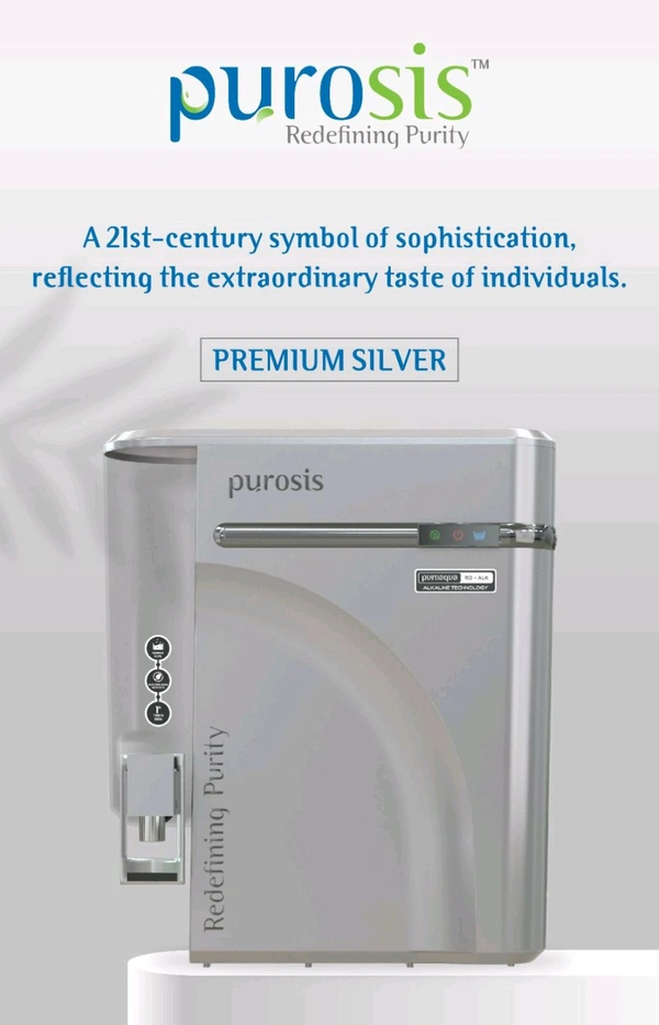 PUROSIS SILVER RO UV TDS WATER PURIFIER READY SYSTEM