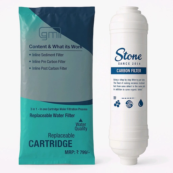 Stone Sediment Filter Cartridge for RO Water Purifiers | High-Quality Inline Filter