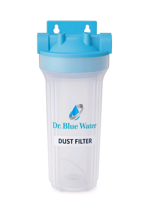 Dr. Blue Water Transparent 10" Dust Filter – 2 in 1 Pre-Filter for Spun or MLT Candle Use