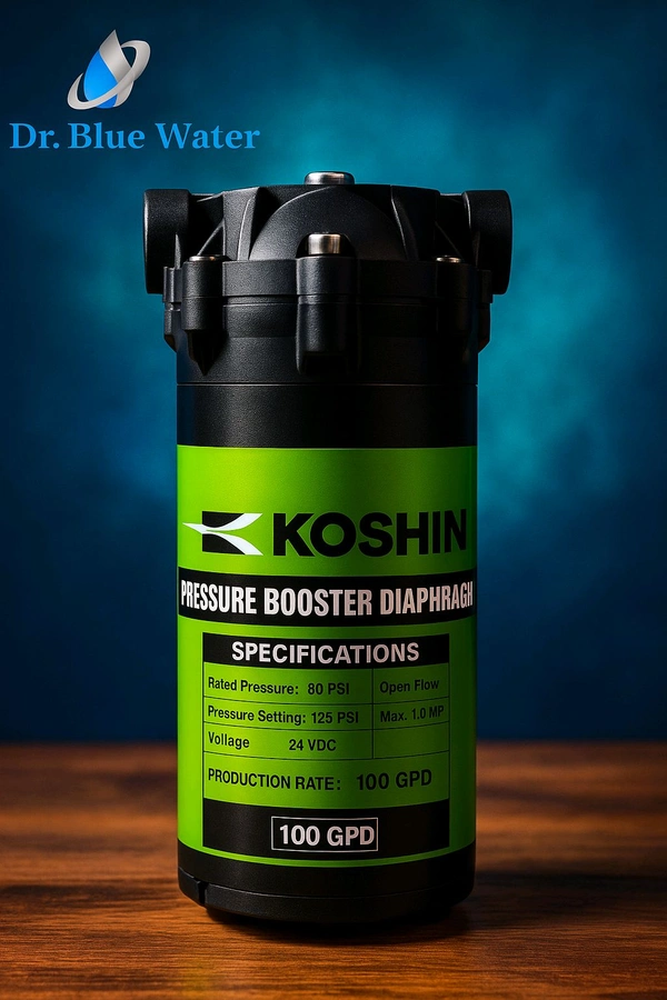 KOSHIN Pressure Booster Diaphragm Pump – 100 GPD | Dr. Blue Water