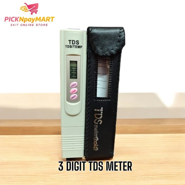 TDS METER 3 DIGIT EC WITH PAPER BOX | TDS METER / DIGITAL TDS METER WITH TEMPERATURE AND WATER QUALITY MEASUREMENT FOR RO PURIFIER (TDS EC)
