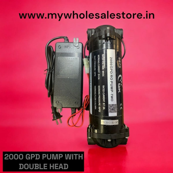 DOUBLE HEAD 2000 GPD PUMP|  PRESSURE BOOSTER PUMP 