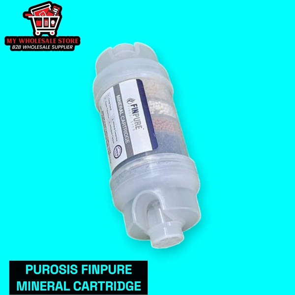 FINPURE MINERAL CARTRIDGE 4 INCH | ANTIOXIDANT ALKALINE ANTIBACTERIAL CARTRIDGE(AAA ALKALINE), RICH IN MINERALS SUITABLE FOR RO WATER PURIFIERS - WITH ORP & PH TESTER (8 INCH - AAA FILTER/CARTRIDGE)