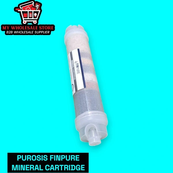 FINPURE MINERAL CARTRIDGE 8 INCH | ANTIOXIDANT ALKALINE ANTIBACTERIAL CARTRIDGE(AAA ALKALINE), RICH IN MINERALS SUITABLE FOR RO WATER PURIFIERS - WITH ORP & PH TESTER (8 INCH - AAA FILTER/CARTRIDGE)