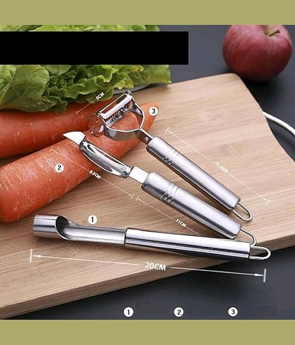 3in1 Vegetable Stainless Steel Peeler