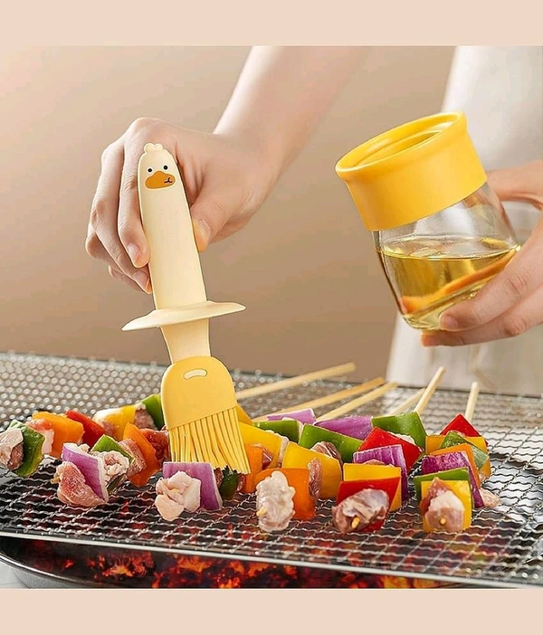 Oil Dispenser Bottle With Silicon Brush