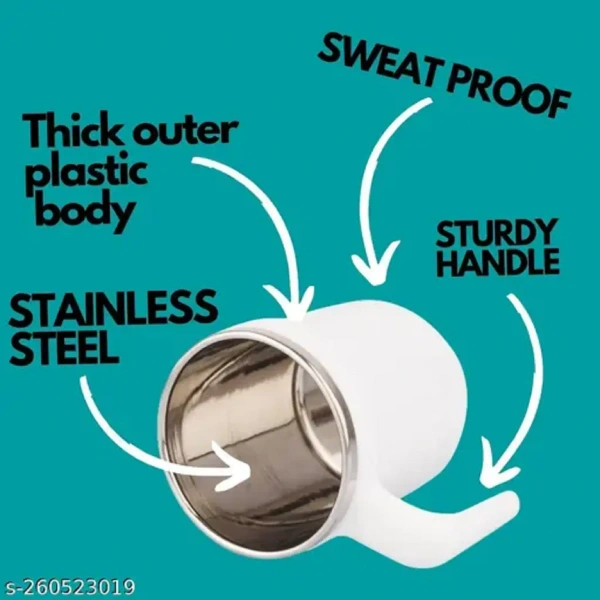 Coffee Mug Solid Steel Coffee Mug 350 mL ( Pack of 1 )