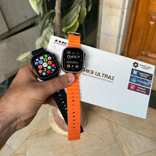 Wearfit HK9 Ultra 2 ChatGPT Amoled Smart Watch 49mm Wireless Charging Bluetooth Call Men Local Music Smartwatch 2024