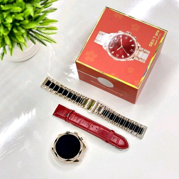 Generation 9 Pro 2024 Diamond Design With Dual Belts, One Silicon One Metal, Metallic Alloy Body With Amalgam Of Most