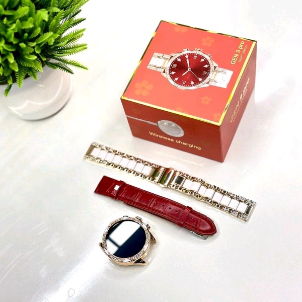 Generation 9 Pro 2024 Diamond Design With Dual Belts, One Silicon One Metal, Metallic Alloy Body With Amalgam Of Most