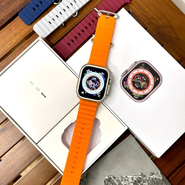 HW8 Ultra Max 2.05-inch Ultra Wide Screen 49MM 1:1 Case With 5 Ocean Straps For Free