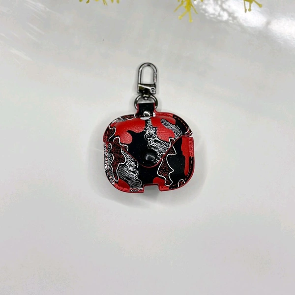 Leather Earphone Case - Cover Drop- Proof Anti- Scratch Charging Earphones Shell for Storage 3 Headphones Leather Bag Portable Accessories Light Case