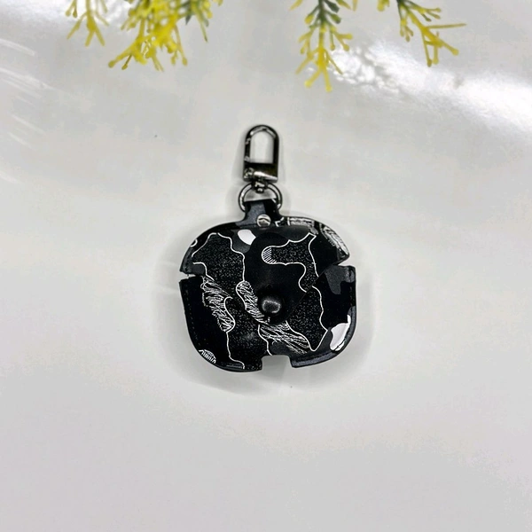 Leather Earphone Case - Cover Drop- Proof Anti- Scratch Charging Earphones Shell for Storage 3 Headphones Leather Bag Portable Accessories Light Case